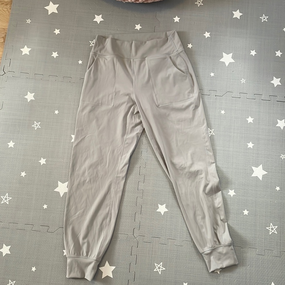 Womens joggers silver grey size medium